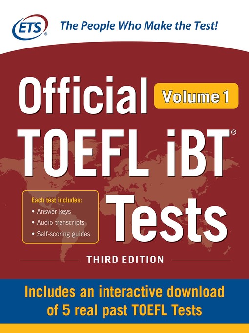 Title details for Official TOEFL iBT Tests Volume 1 by Educational Testing Service - Available